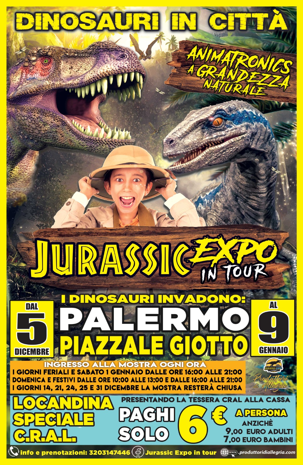 Jurassic Expo, News del 05/12/2021 - Cral Dipendenti Regione Sicilia,  sezione Palermo